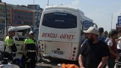 Denizli'de kamyonetin çarptığı yaya öldü