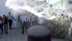 KKTC'de süt eylemi