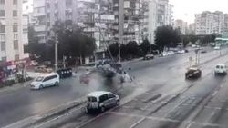 Şoka giren sürücü araçtan inip olay yerinden uzaklaştı