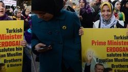 ABD sokaklarında Erdoğan pankartları