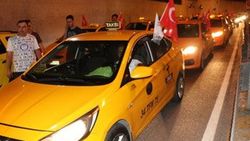 İstanbul’da taksicilerden ABD elçiliği önünde protesto