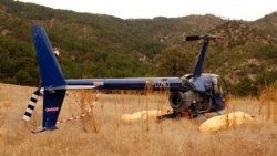 Tarlasındaki esrarengiz helikopter 2 yıldır bekliyor
