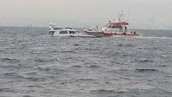 Sedef Adası açıklarında tekne yangını