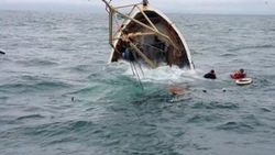 Samsun'da bir tekne alabora oldu