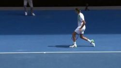 Tenis turnuvasında talihsiz an