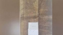 Balina derisine işlenmiş 600 yıllık Tevrat bulundu