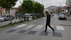 Tokat'a üç boyutlu yaya geçidi