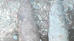 Manisa'da inşaat temelinden top mermisi çıktı