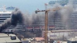 İstanbul Tophane'de korkutan yangın