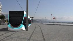 İzmir tramvay hattında ilk ray heyecanı