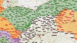 Fırat Kalkanı Harekatı'nın haritası yayınlandı