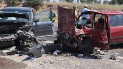 Uşak'ta zincirleme trafik kazası
