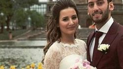 Hakan Çalhanoğlu hamile eşiyle barıştı