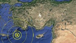 Akdeniz'de 4 büyüklüğünde deprem