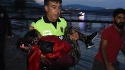 Göçmen kız için gözyaşı döken polis konuştu