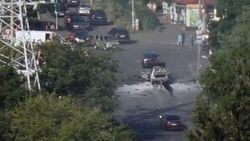 Kiev'de bir araç infilak etti