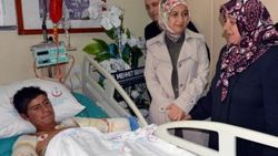 Şehit annesinden elleri kesilen çobana ziyaret