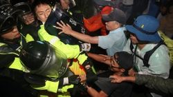 Güney Kore'de ABD protestosu