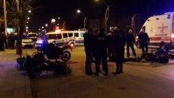Driftçilerin peşine giden polisler kaza yaptı