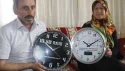 Karadenizli ters işleyen saat yaptı