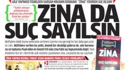 Saadet Partisi'nin gazetesi: Zina yasaklansın