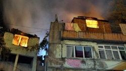 Zonguldak'ta sahurda çıkan yangın