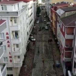 Esenyurt, sağanağın ardından havadan görüntülendi