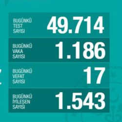 Türkiye'de koronavirüste son durum