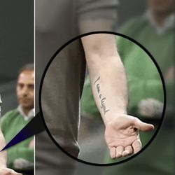 Sergen Yalçın'ın ilginç dövmesi