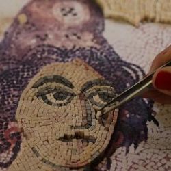 Yeni mozaik sanatçıları yetişiyor
