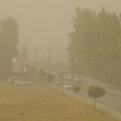 Ağrı'da toz bulutu etkili oldu