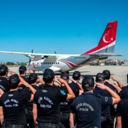 Van'da şehit polis için tören düzenlendi