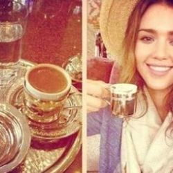 Jessica Alba Türk kahvesini çok sevdi