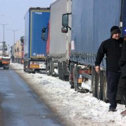 Kapıkule'de 23 kilometrelik TIR kuyruğu