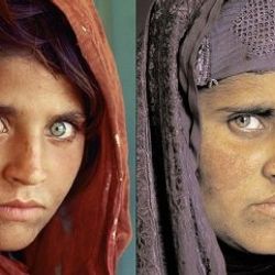 Afgan kızı kendi fotoğrafına sitem etti