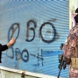 Adana'da PKK'yı öven duvar yazıları silindi