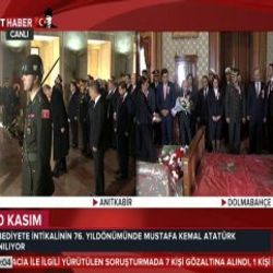 Anıtkabir ve Dolmabahçe'de 10 Kasım törenleri İZLE