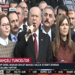 Devlet Bahçeli Tunceli Valiliği önünde konuştu İZLE