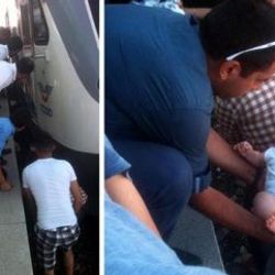 İzmir'de 8 aylık bebek tren raylarına düştü
