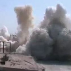 Muhaliflerin sınırdaki bomba atölyesi görüntülendi