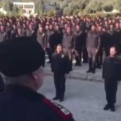 Cerablus polisinden Erdoğan ve Türkiye sloganları