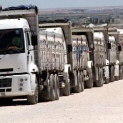 Irak'ta 7 kamyon ile güzergah arayışına çıkıldı