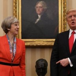 ABD Başkanı Trump İngiltere Başbakanı May ile görüştü