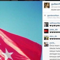 Ünlülerin bayrak tepkisi