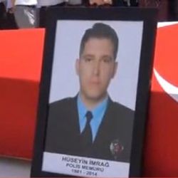 Edirne'de şehit olan polis memuru toprağa verildi
