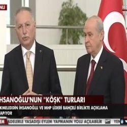 Ekmeleddin İhsanoğlu Bahçeli'yle buluştu İZLE