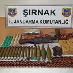 Şırnak'ta teröristlere ait mühimmat bulundu