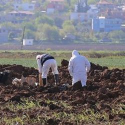 Ceylanpınar'da boş bir araziye 2 adet top mermisi düştü