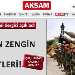 Akşam gazetesinden İsrail ağzıyla haber