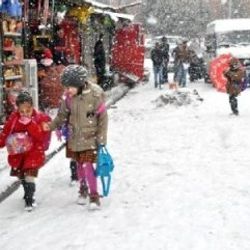 Hakkari'de kar nedeniyle okullar tatil edildi